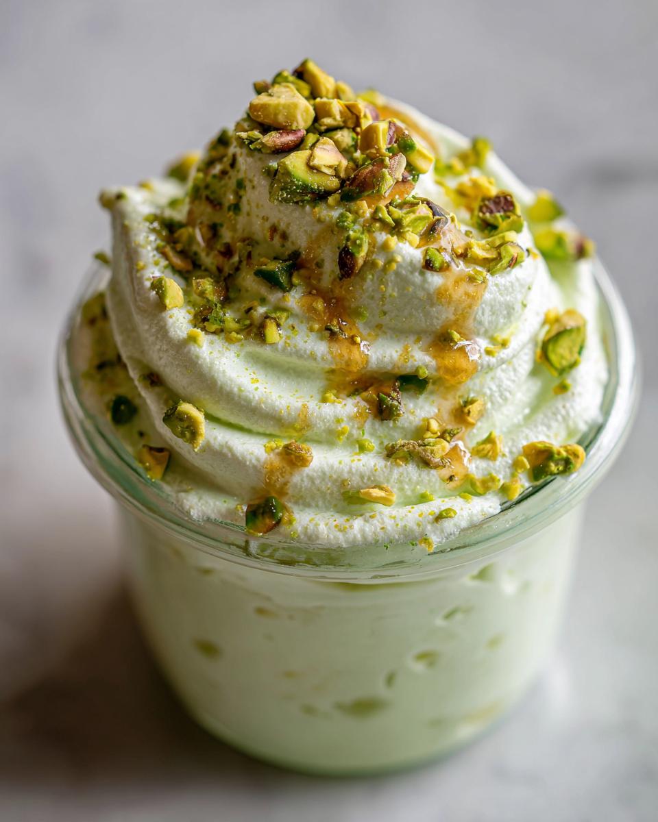 Pistachio yogurt fluff - detail 1
