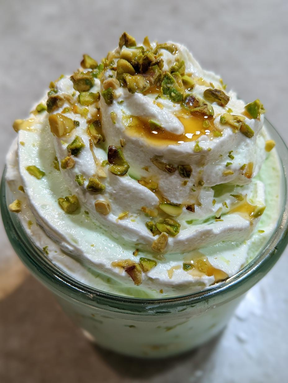 Pistachio yogurt fluff - detail 2