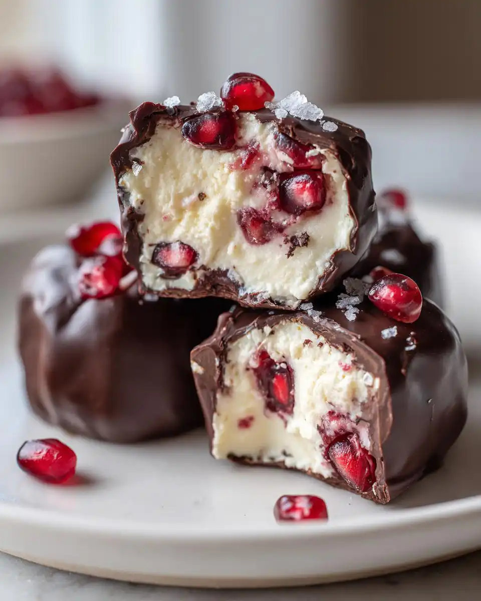 Pomegranate yogurt bites - detail 2