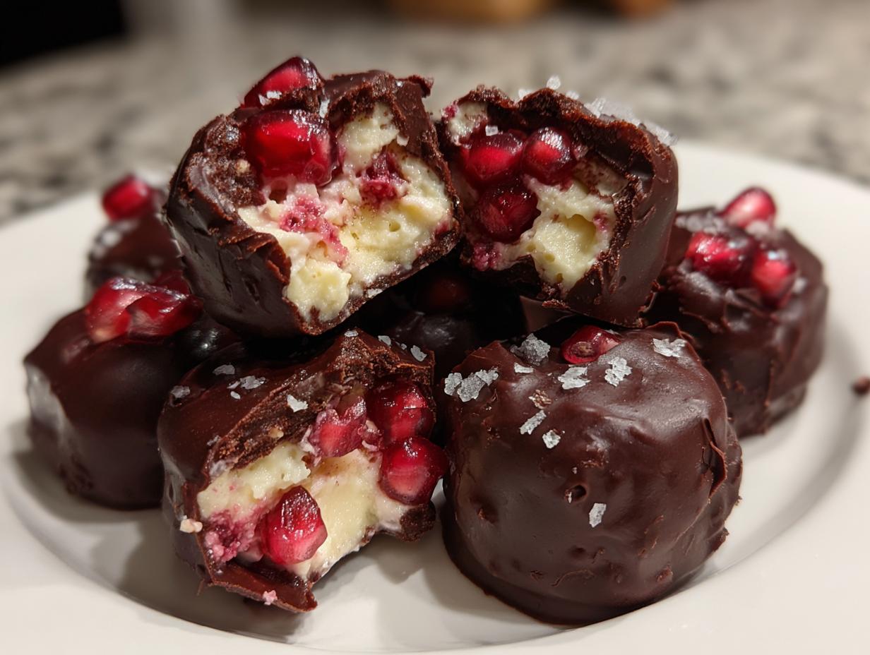 Amazing 4-Ingredient Pomegranate Yogurt Bites