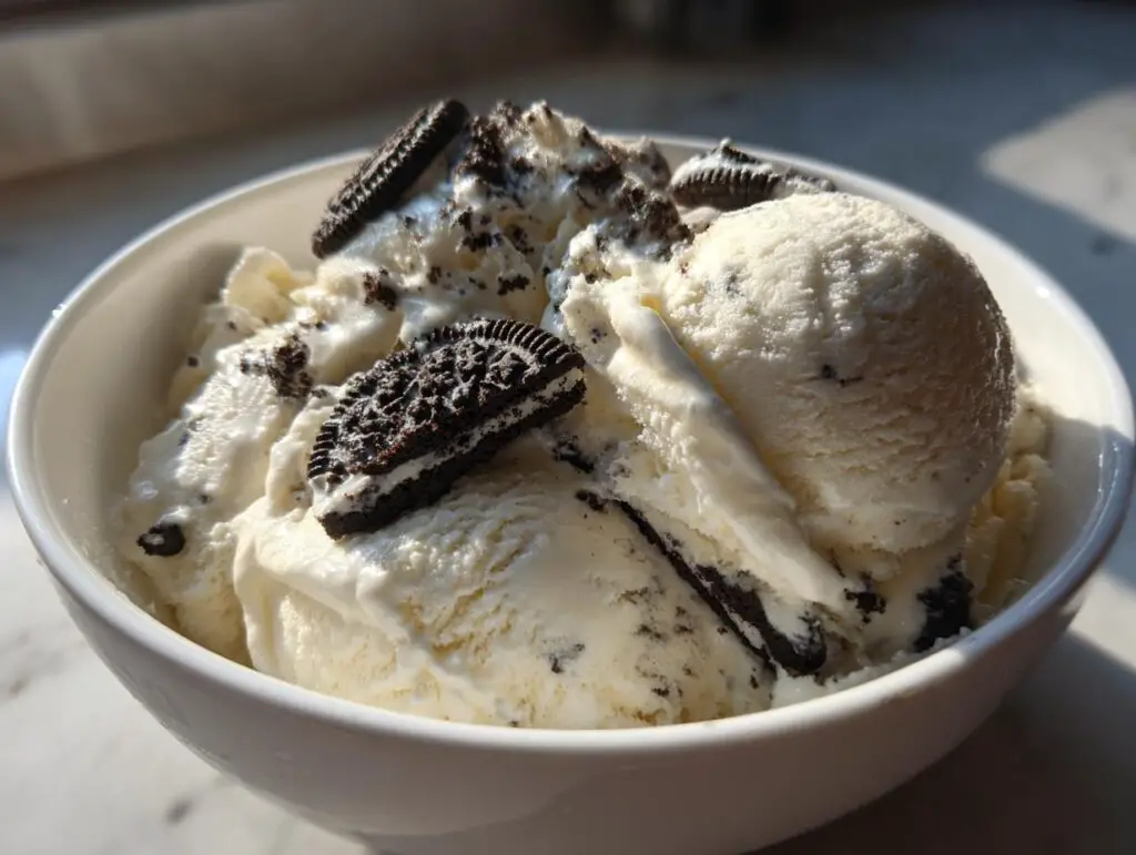 Protein Cookies and Cream Ice Cream