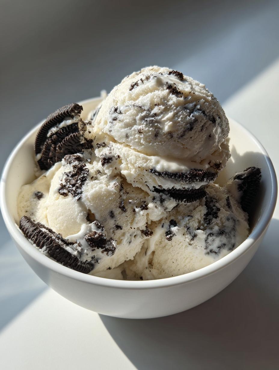 Protein Cookies and Cream Ice Cream - detail 2