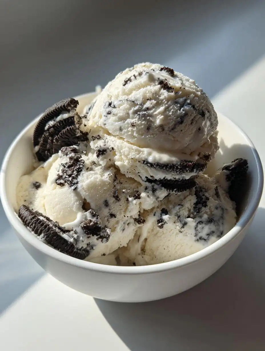 Protein Cookies and Cream Ice Cream - detail 2