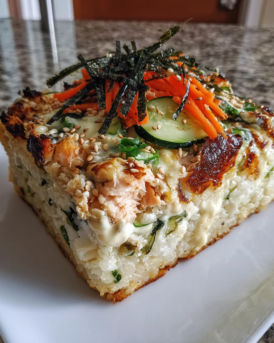 Protein Packed Salmon Sushi Bake with Brown Rice - detail 2