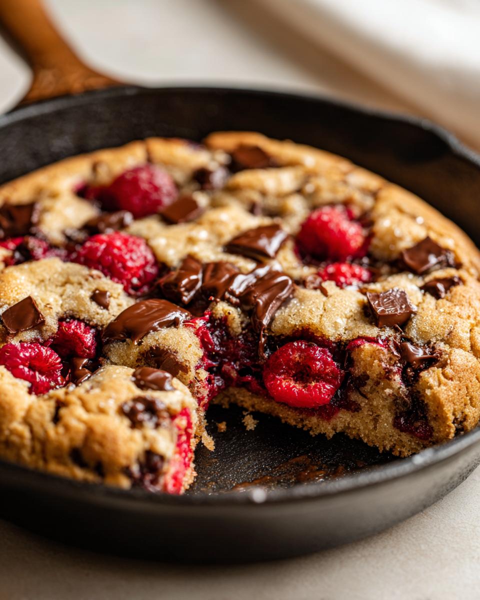 Raspberry Chocolate Skillet Cookie - detail 1
