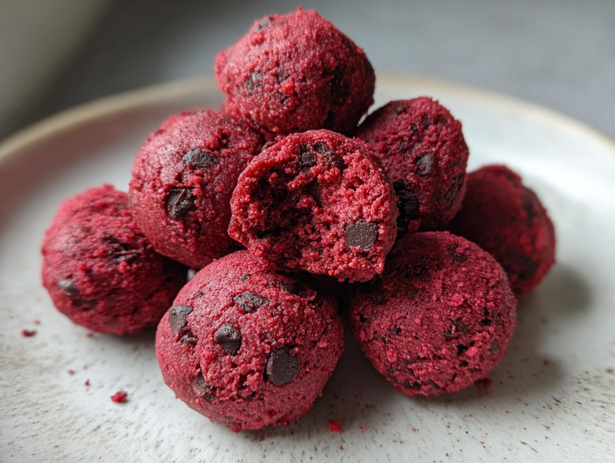 Amazing 12 Red Velvet Cookie Dough Bites