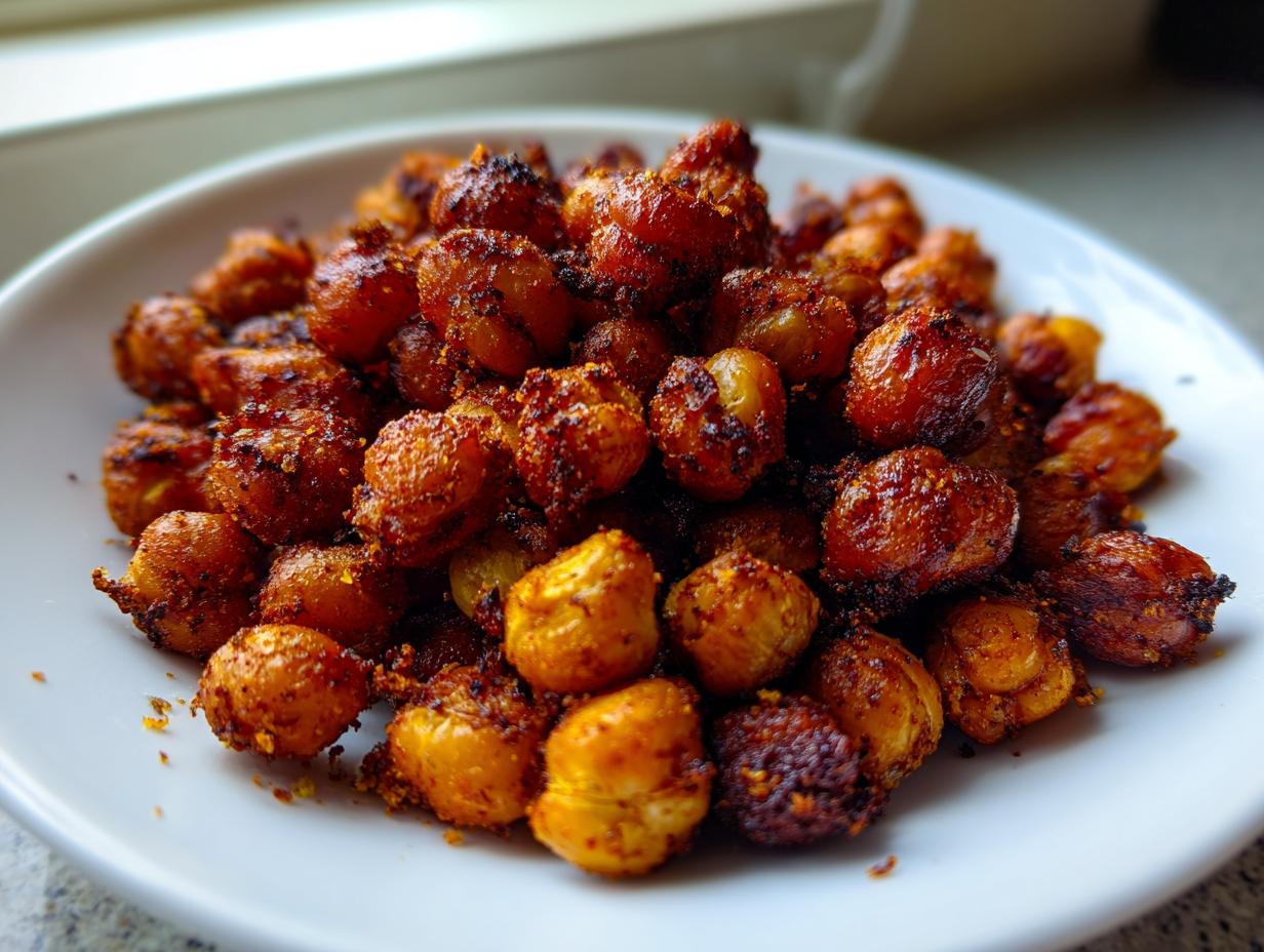 Amazing 20-min Roasted Smoky Chickpea Snack Mix