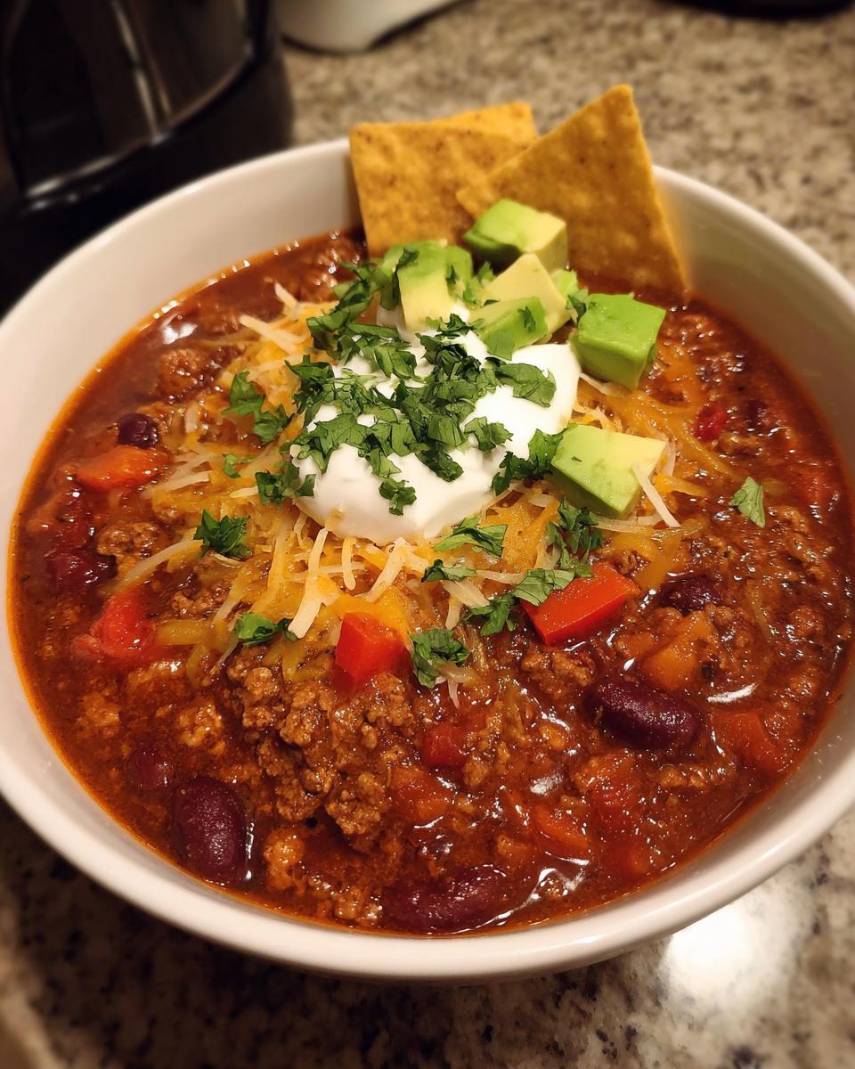 Set and Forget Crockpot Turkey Chili - detail 1