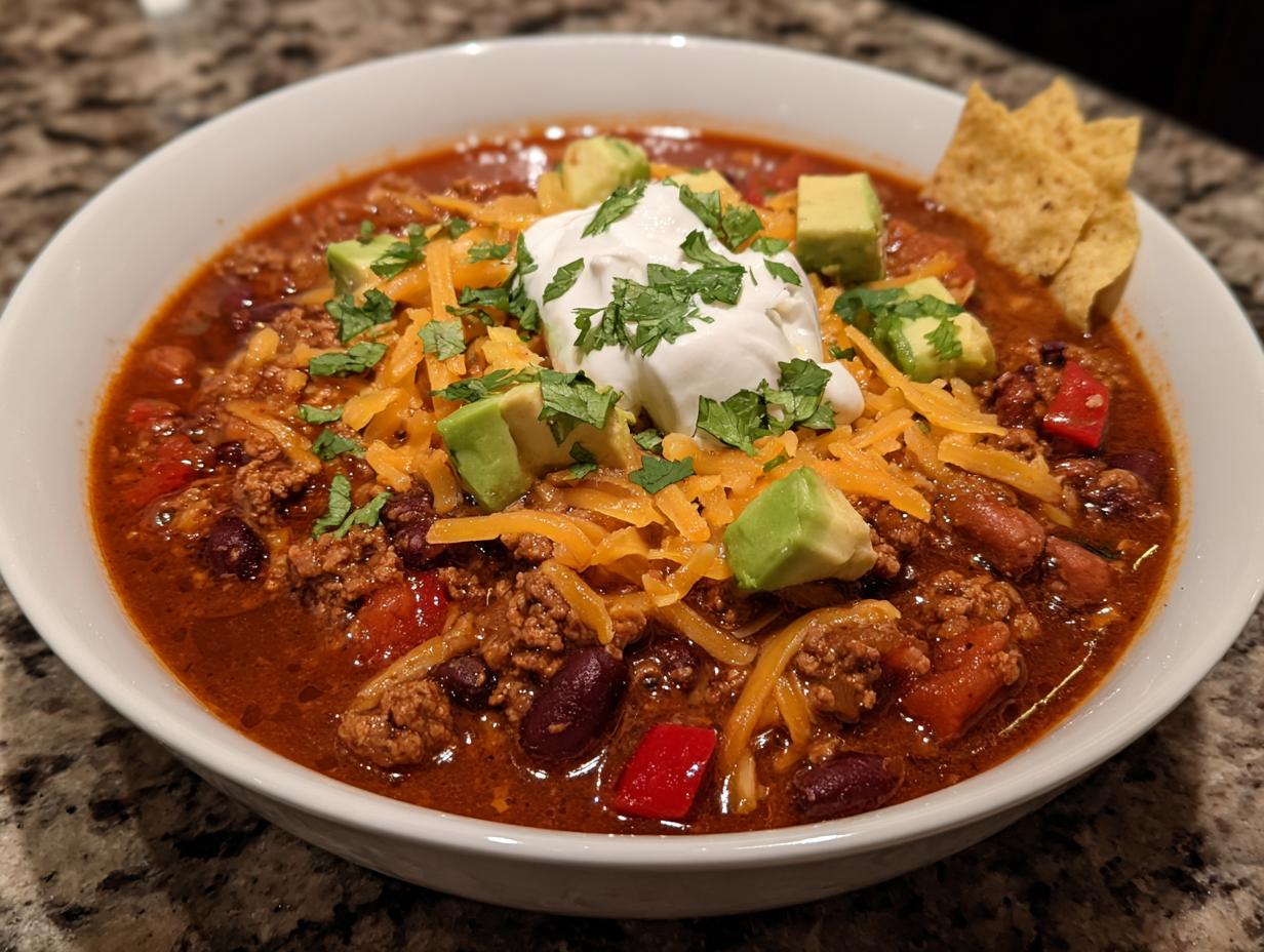 Amazing 6-Hour Set and Forget Crockpot Turkey Chili
