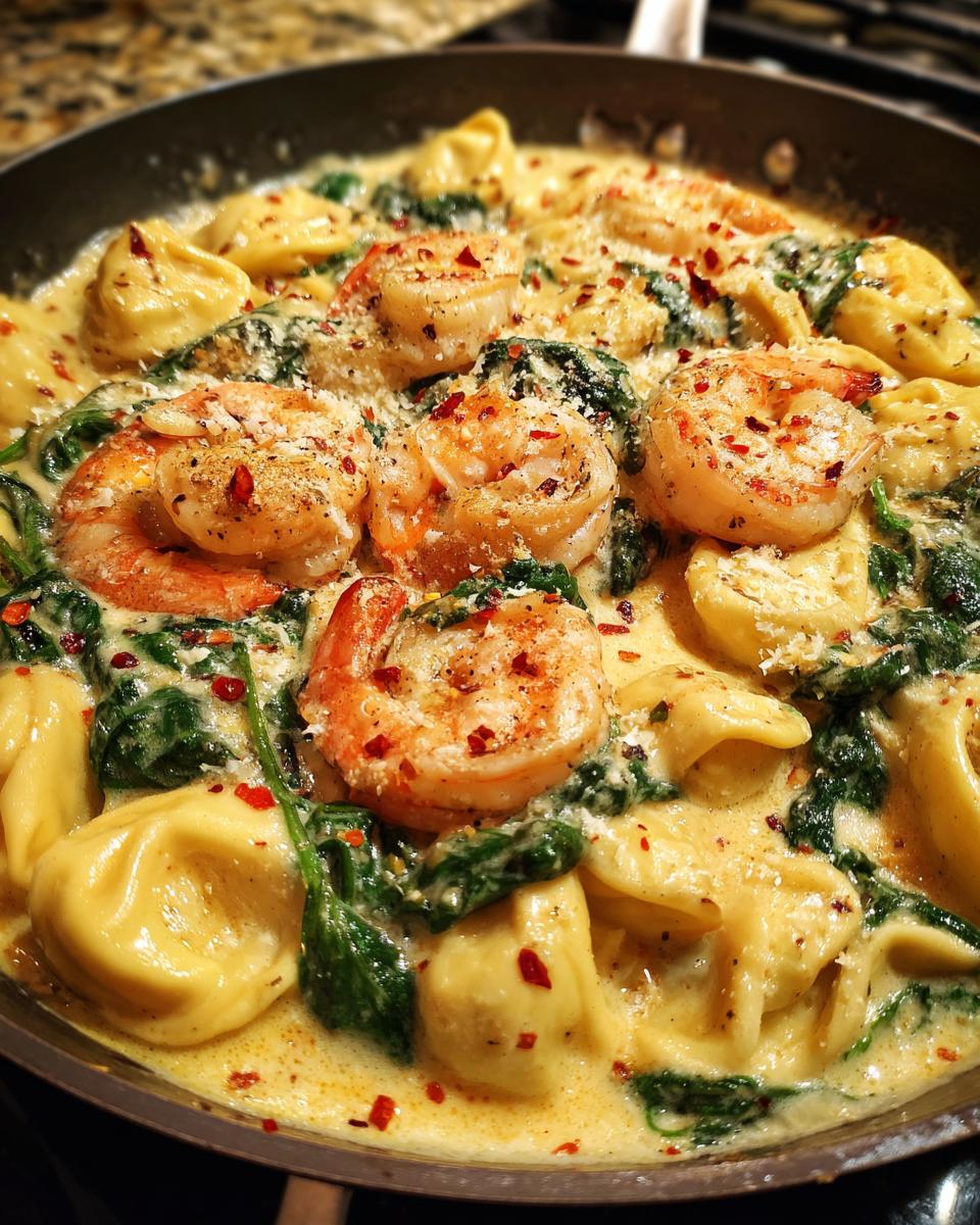 Shrimp And Spinach Tortellini Skillet Dinner - detail 1