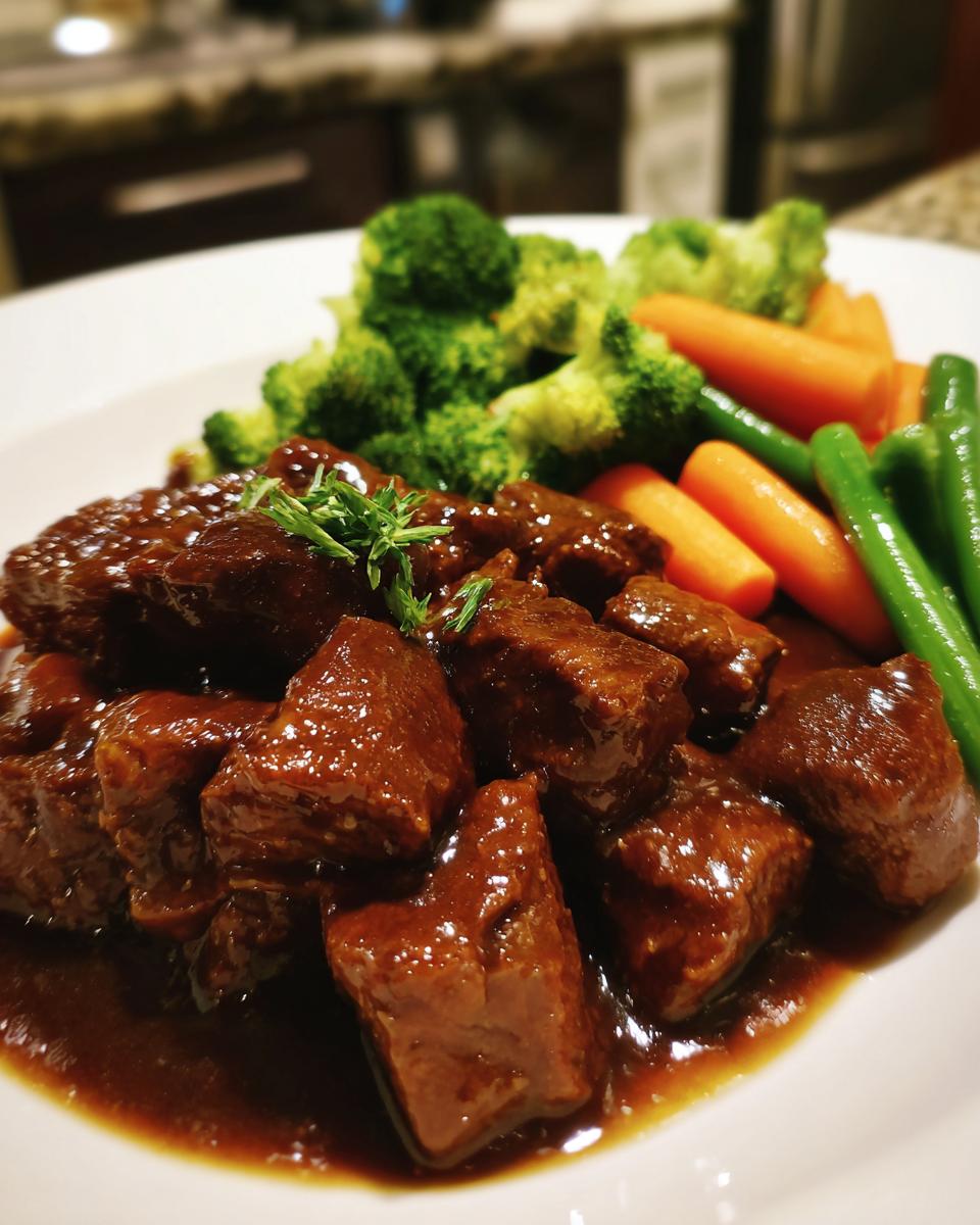 Simple Beef Tips with Steamed Veggies - detail 1