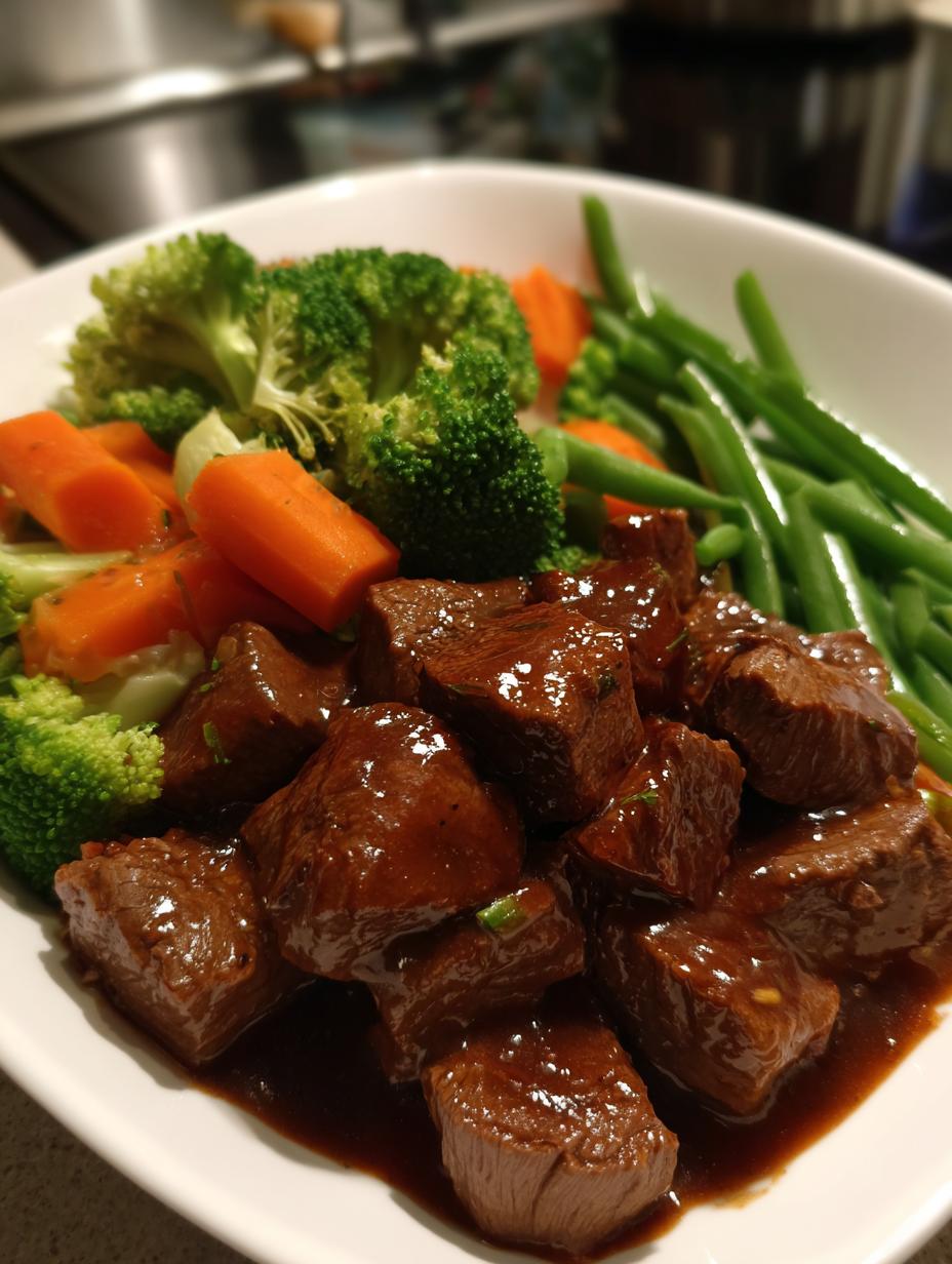 Simple Beef Tips with Steamed Veggies - detail 2