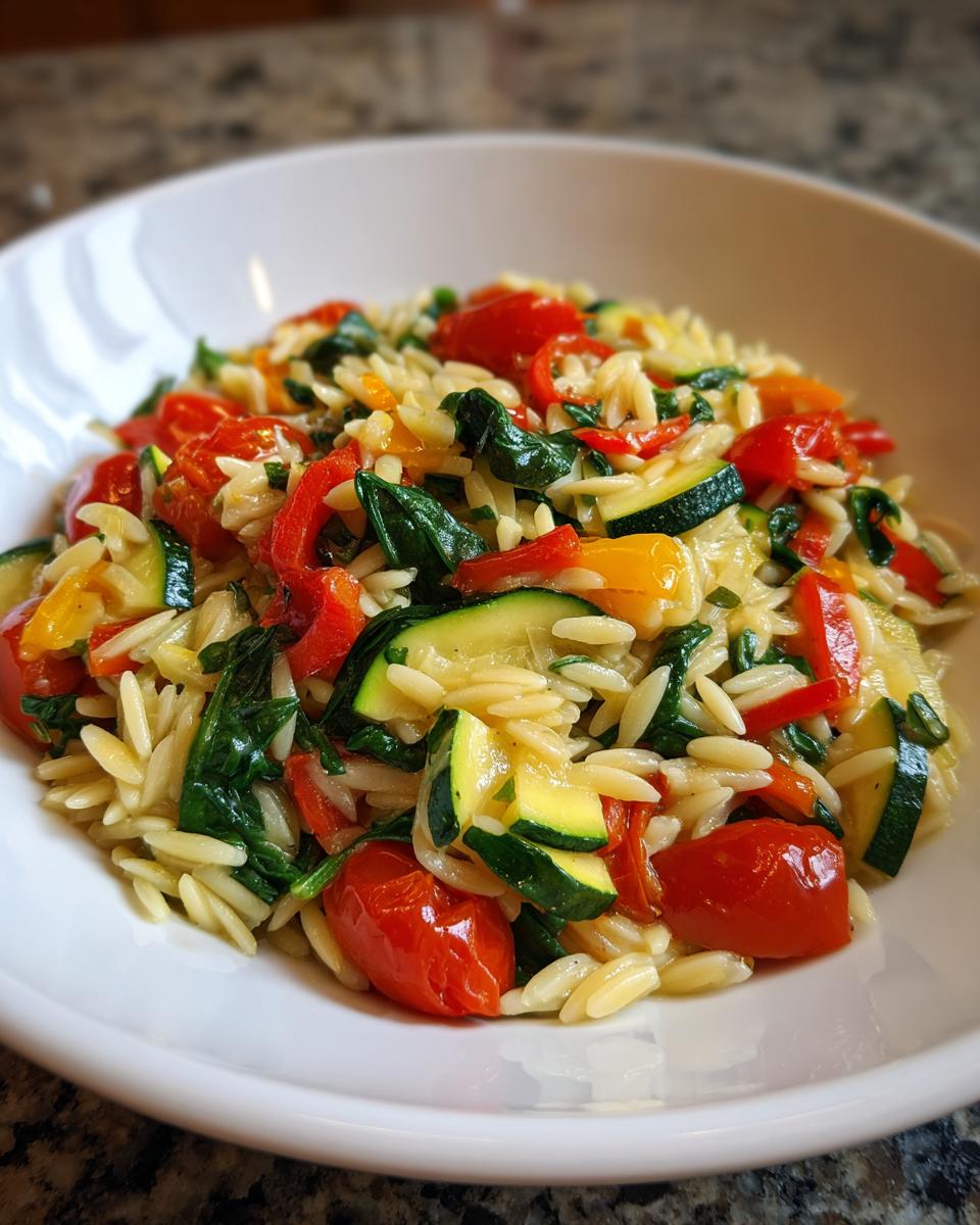 Simple Healthy Orzo Weeknight Meal - detail 1