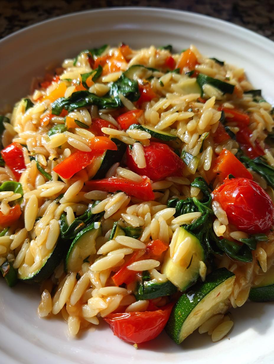 Simple Healthy Orzo Weeknight Meal - detail 2