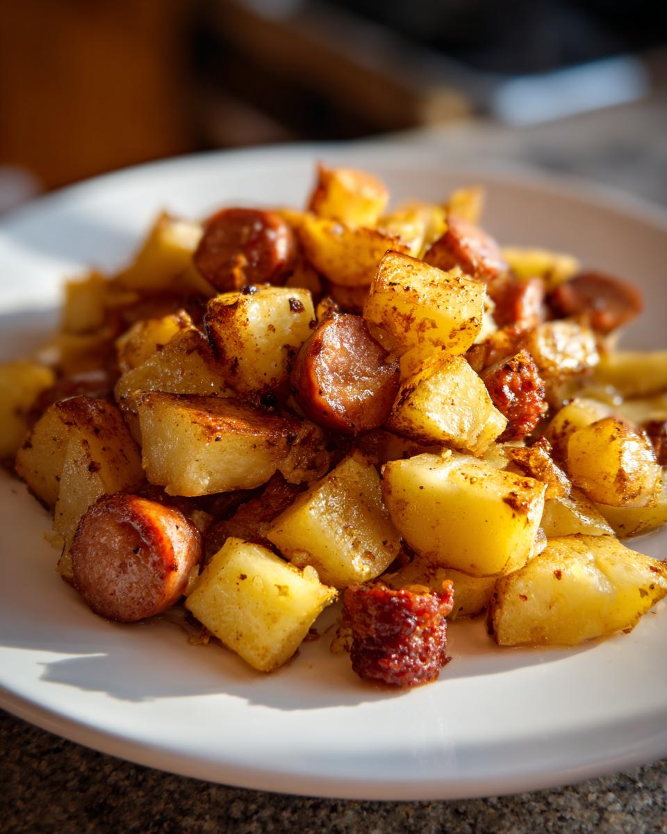 Simple Sausage and Potato Bake - detail 1