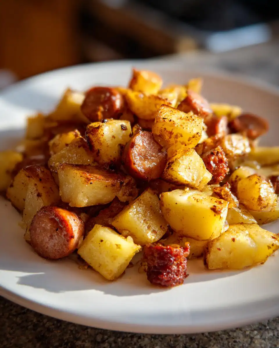 Simple Sausage and Potato Bake - detail 1