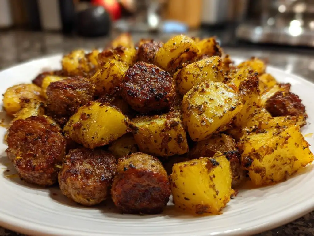 Simple Sausage and Potato Bake
