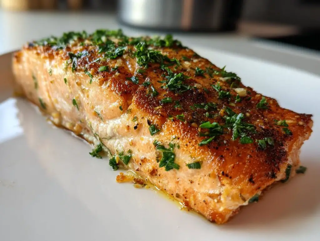Simple pan-seared salmon