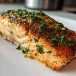 Simple pan-seared salmon