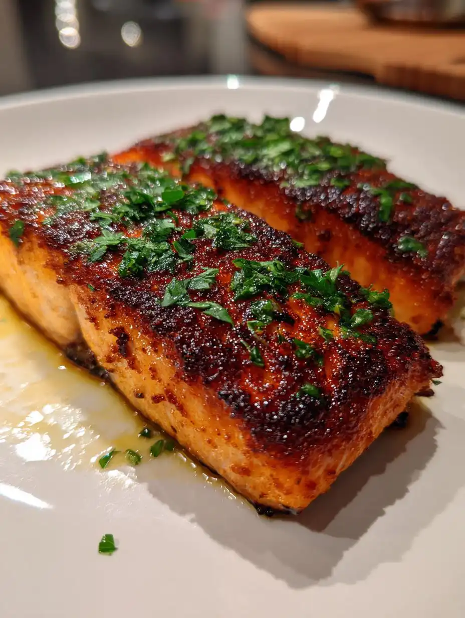 Simple pan-seared salmon - detail 2