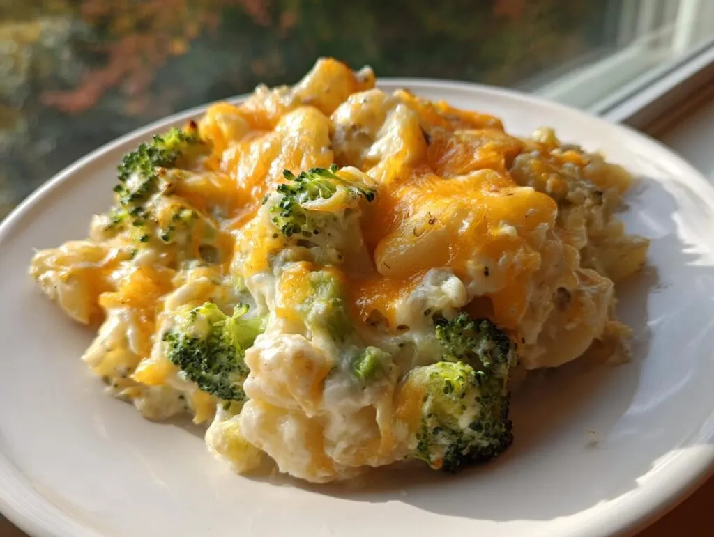 Slow Cooker Cheesy Broccoli Potato Casserole