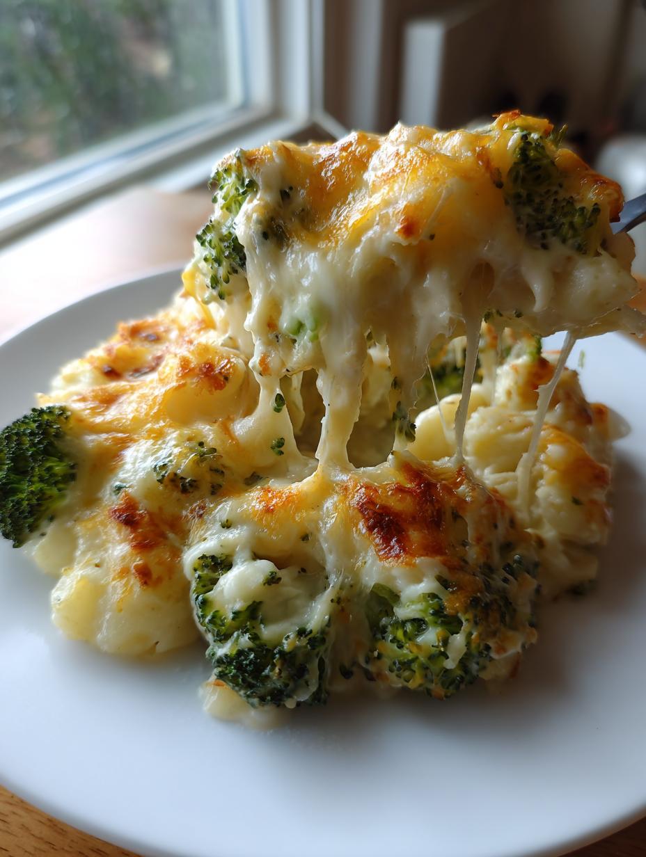 Slow Cooker Cheesy Broccoli Potato Casserole - detail 2