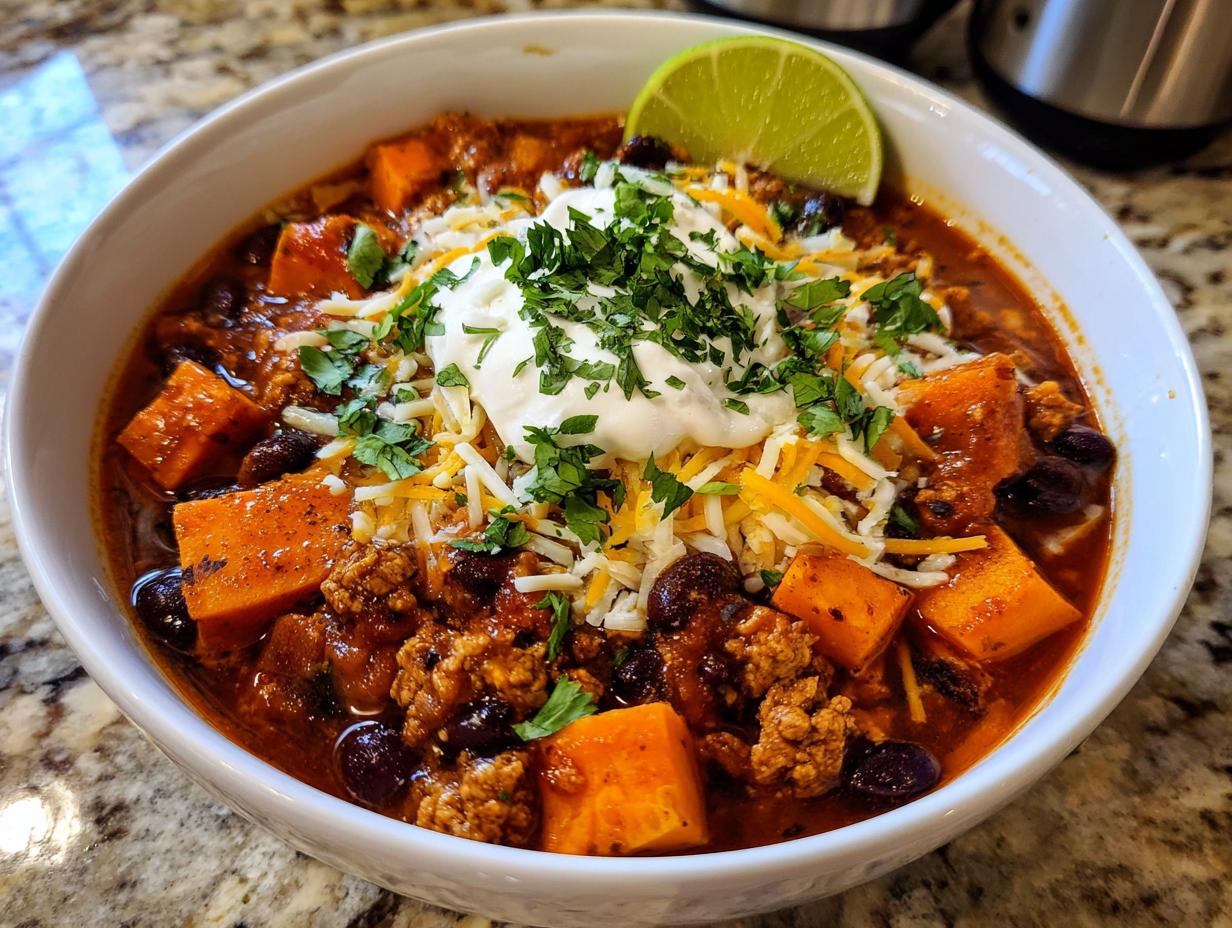 Amazing 8-Hour Slow Cooker Turkey Chili