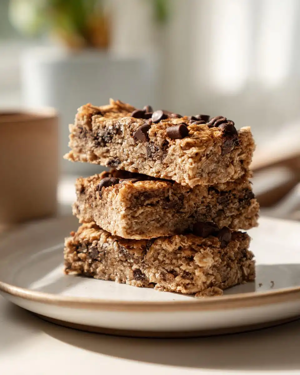 Soft Banana Oat Snack Bars Recipe - detail 1