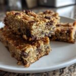 Soft Banana Oat Snack Bars Recipe