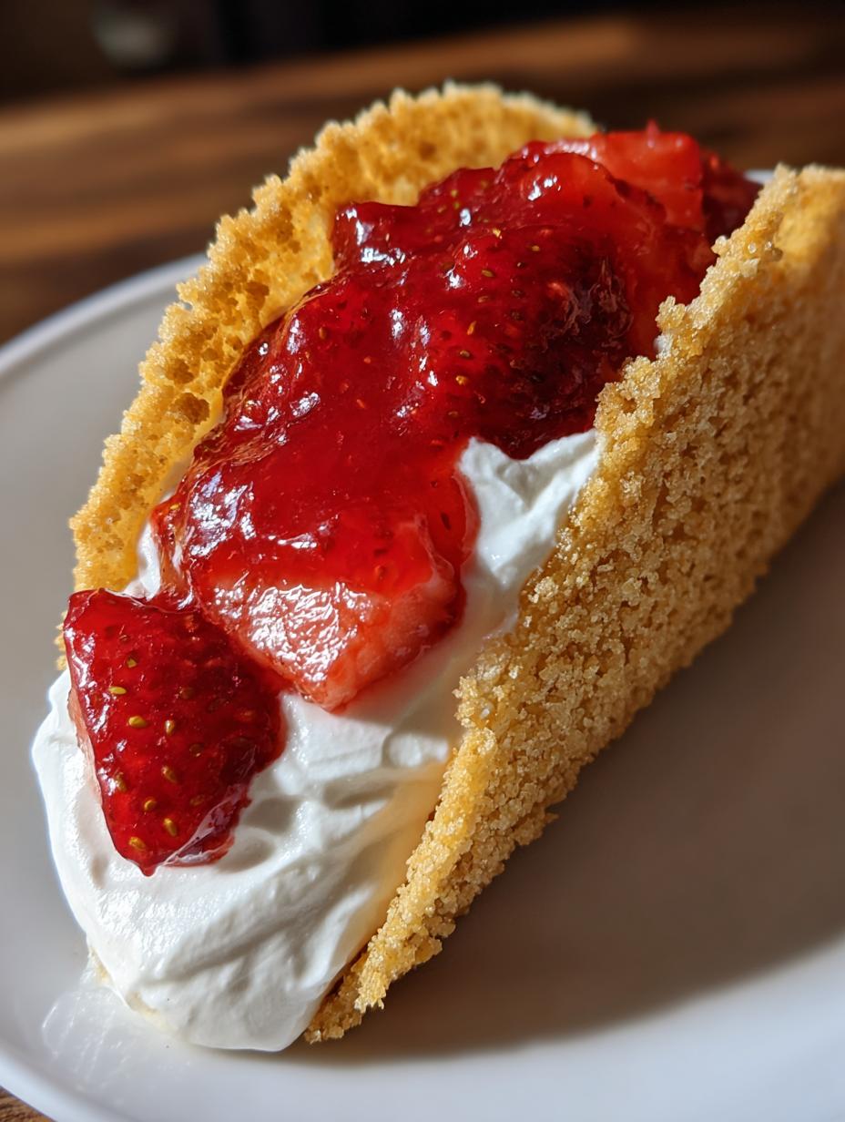 Strawberry Cheesecake Tacos - detail 1