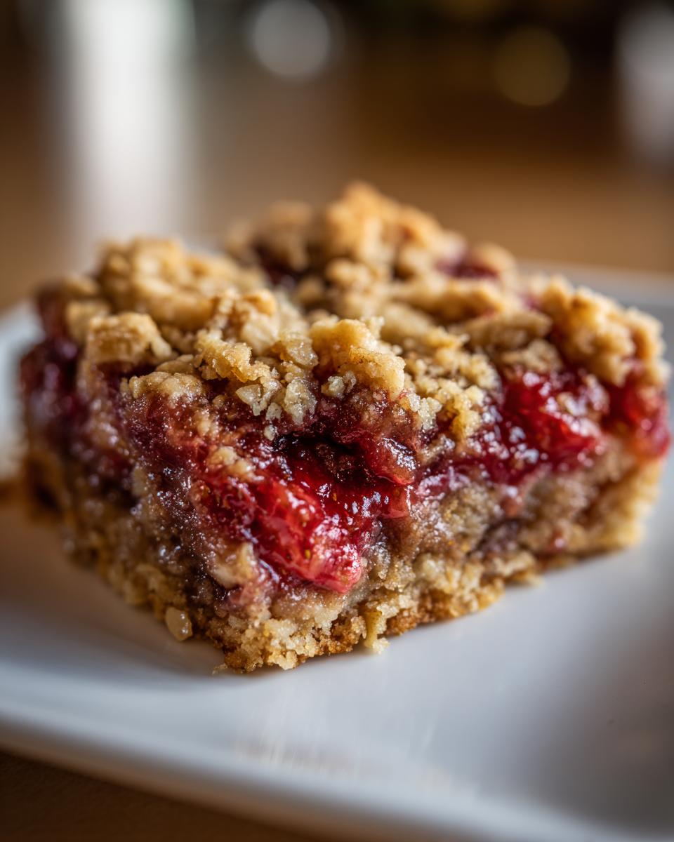 Strawberry Oat Crumble Bars - detail 2