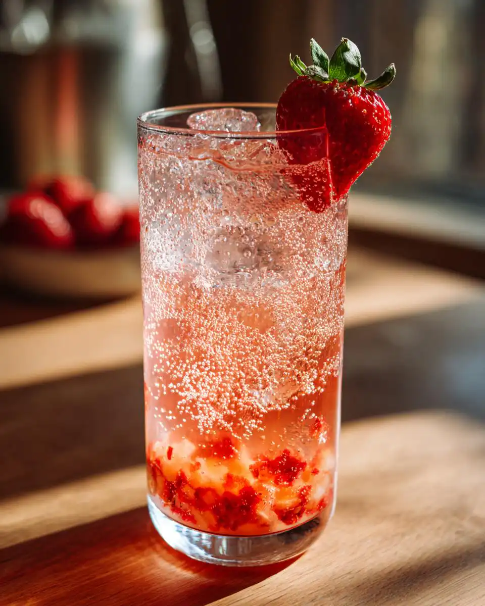 Strawberry Rose Fizz - detail 1