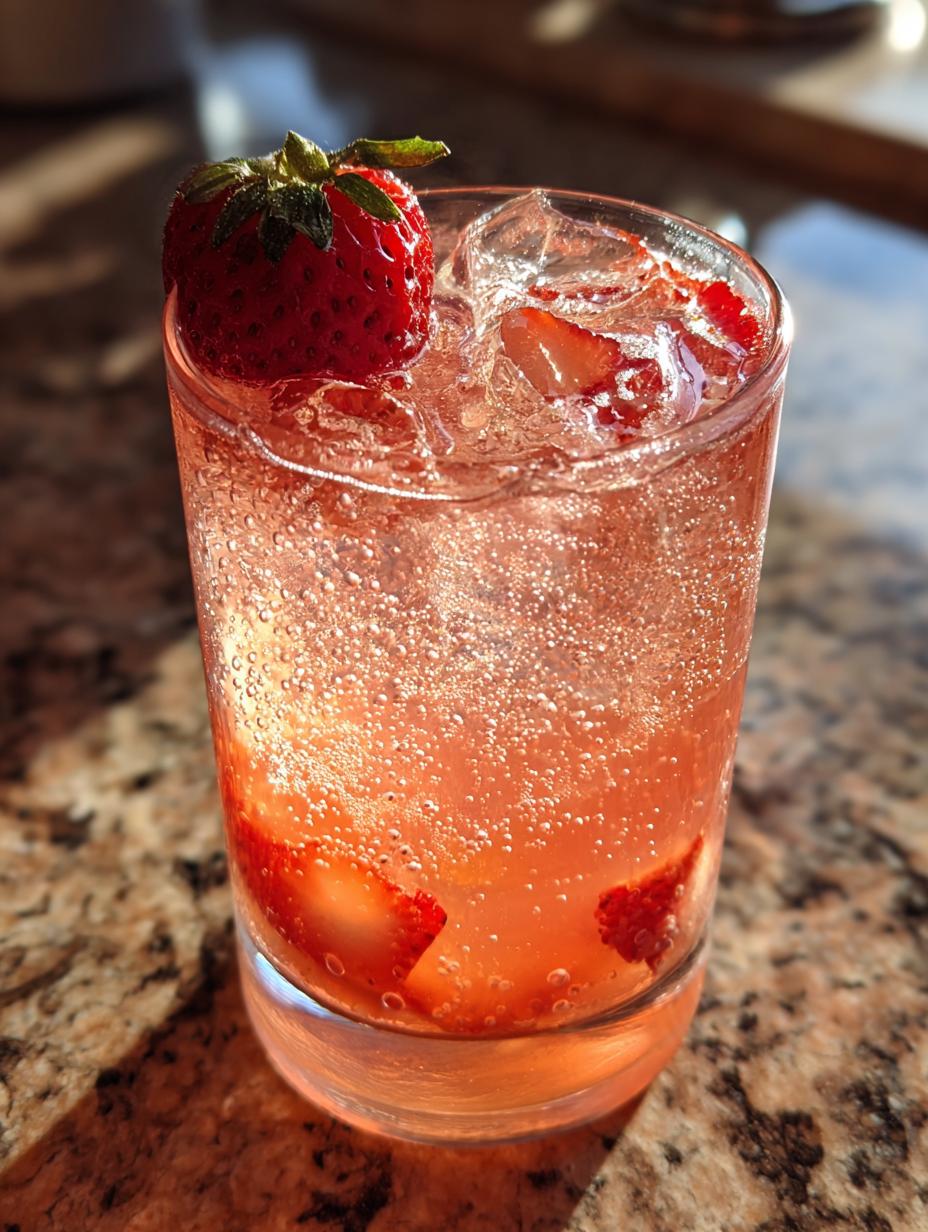 Strawberry Rose Fizz - detail 2
