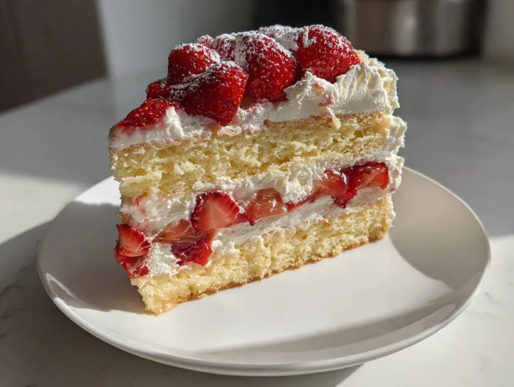 Strawberry Shortcake Layer Cake for Parties