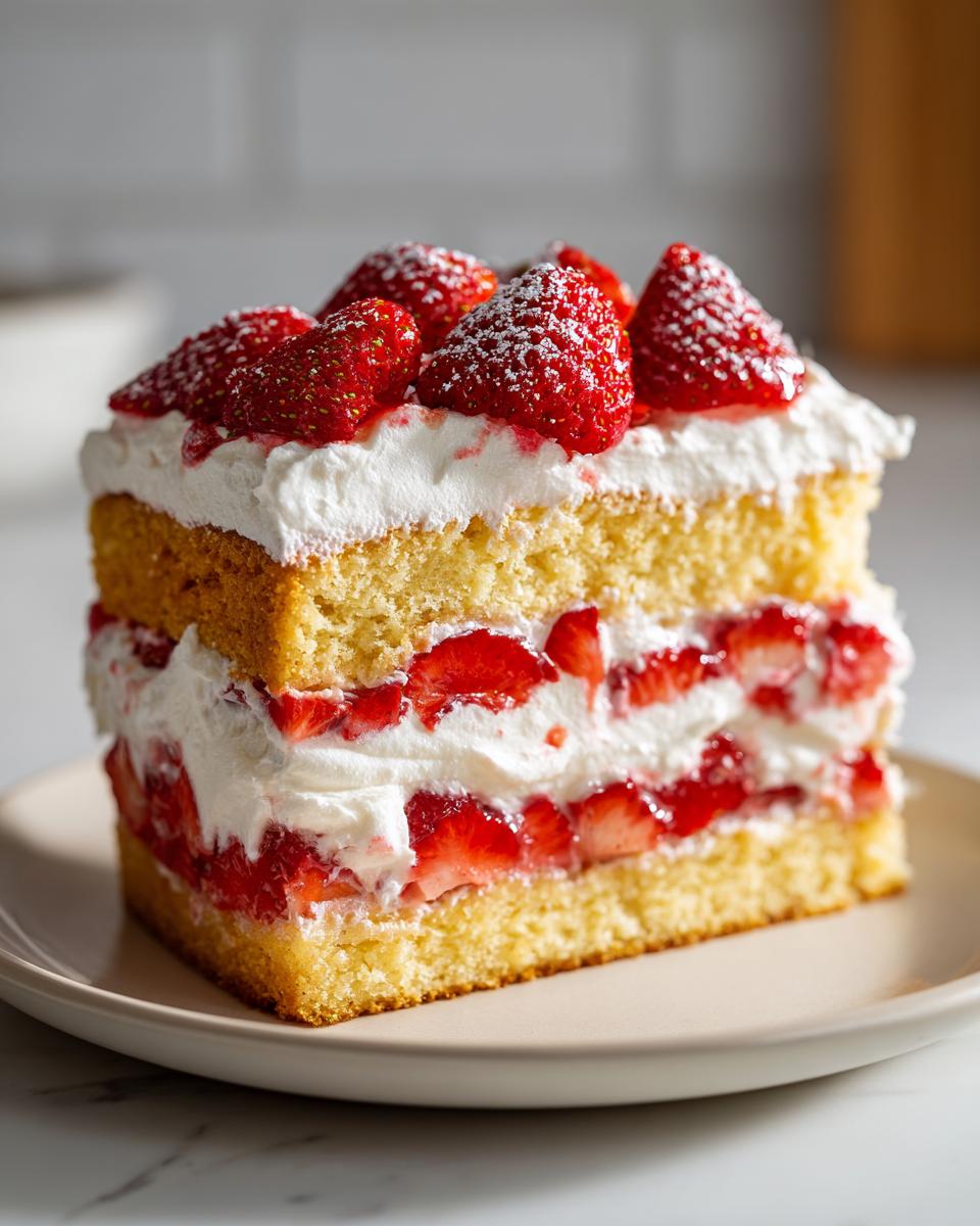 Strawberry Shortcake Layer Cake for Parties - detail 2