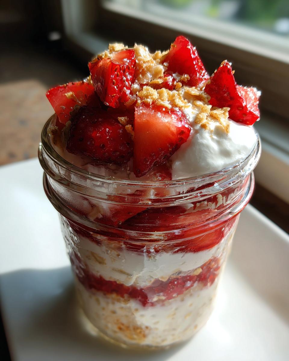 Strawberry Shortcake Overnight Oats - detail 1