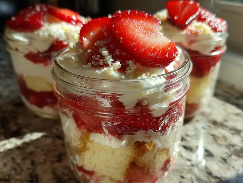Strawberry Shortcake Trifle Cups