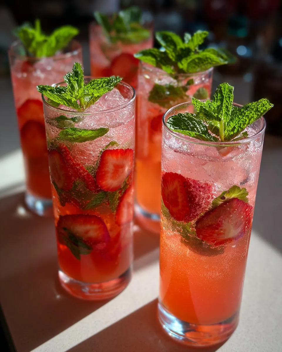 Strawberry Spritzers - detail 1