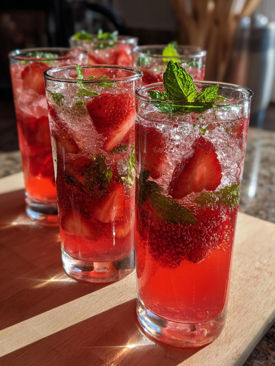 Strawberry Spritzers - detail 2