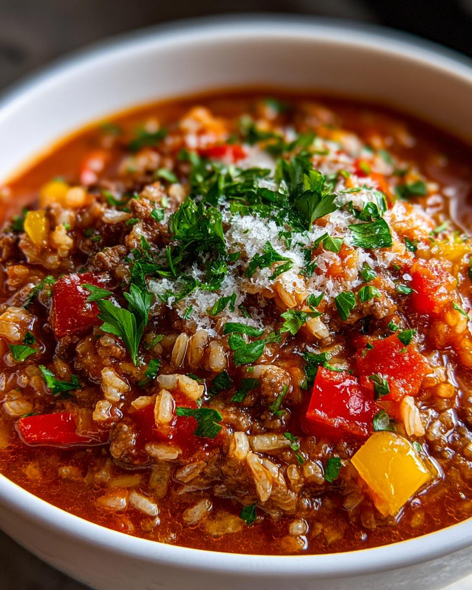 Stuffed Pepper Soup - detail 1