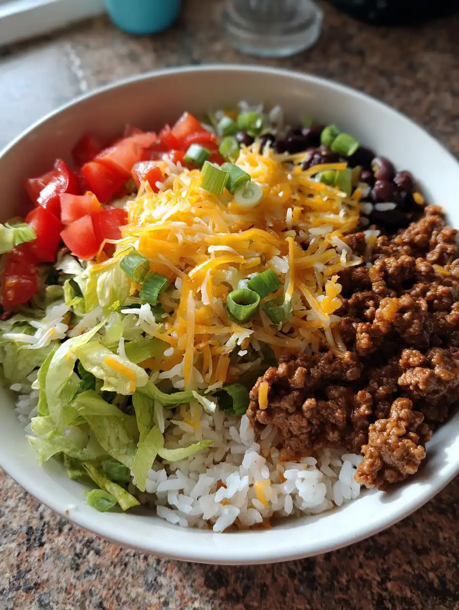 Taco Rice Bowl - detail 2
