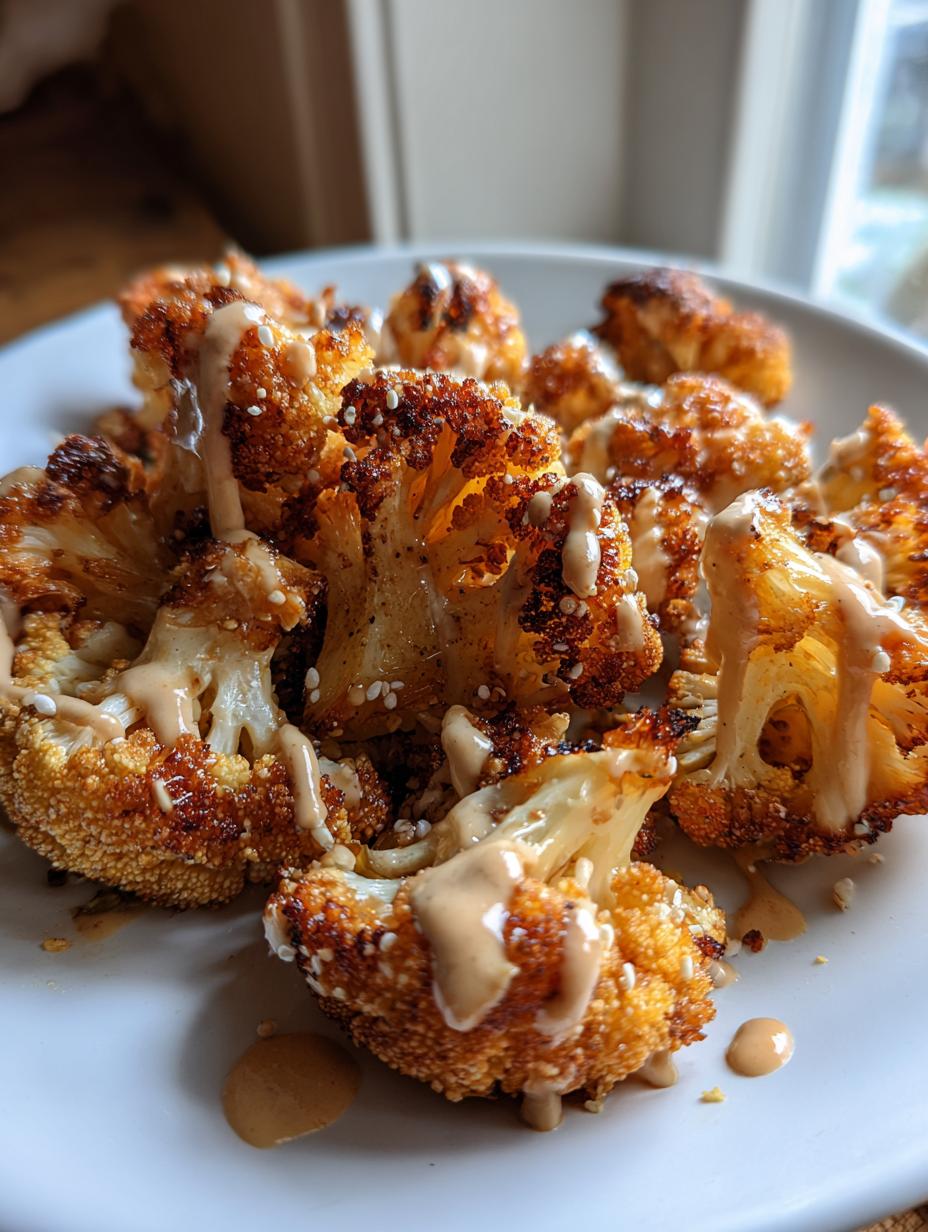 Tahini Honey Cauliflower - detail 2