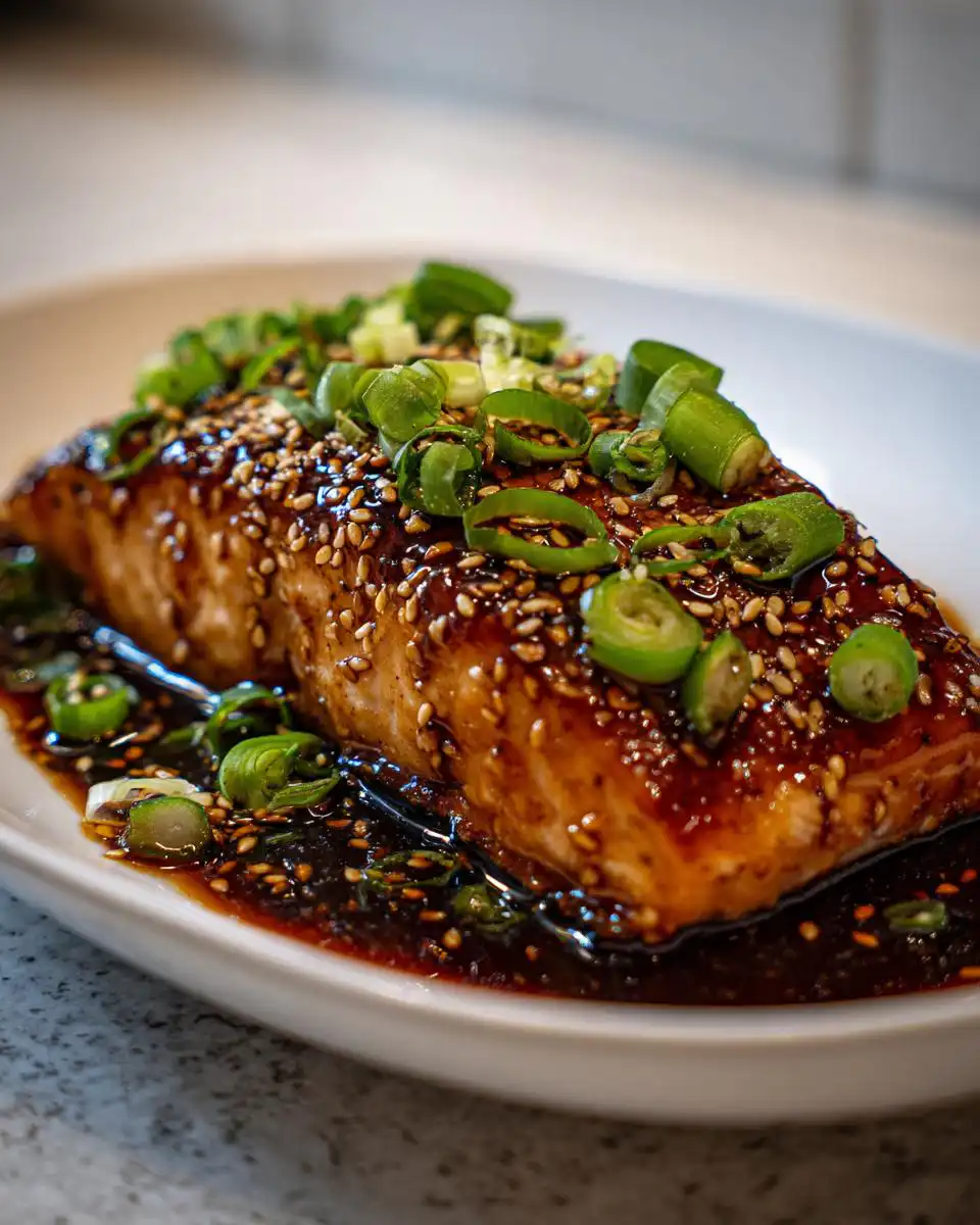 Teriyaki salmon - detail 1