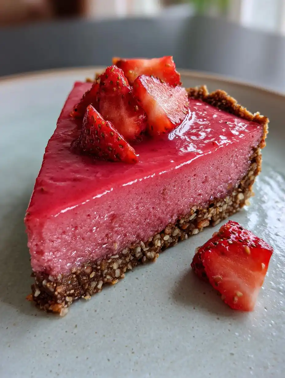 Vegan Strawberry Lemonade Tart - detail 1