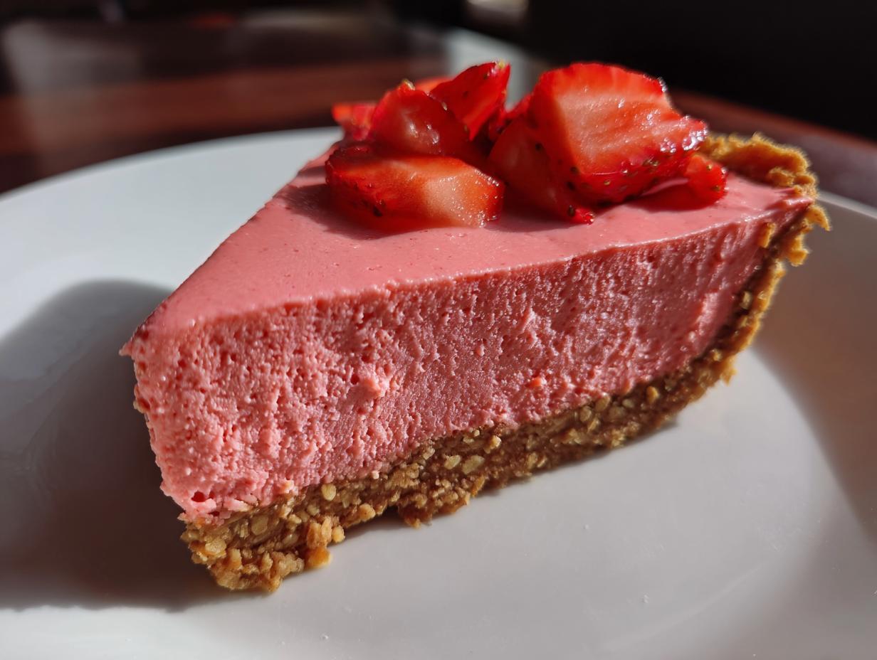 Amazing 1-Step Vegan Strawberry Lemonade Tart