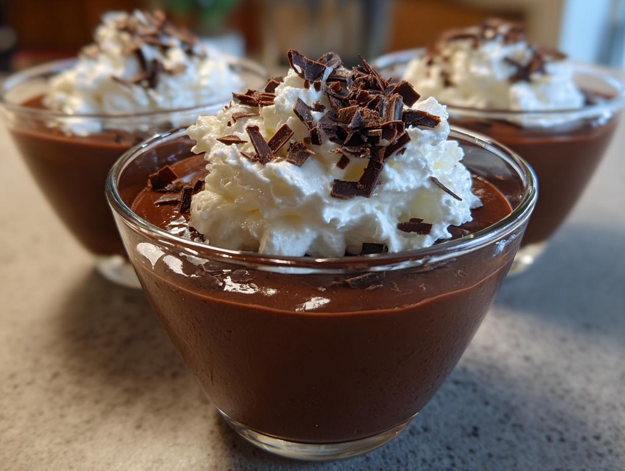 Best Vegan chocolate pudding: 4 silky servings