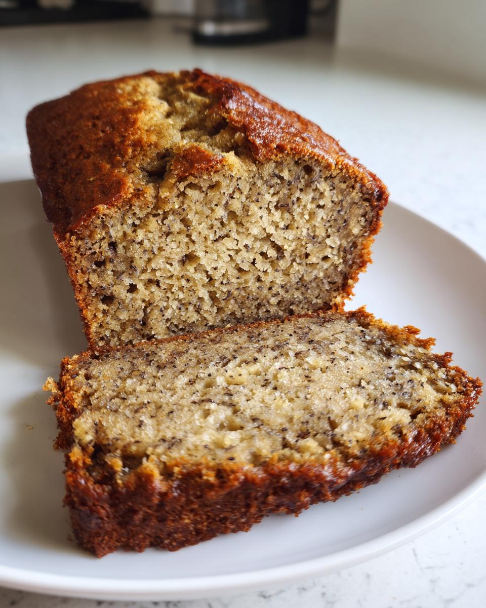 Vegan healthy banana bread - detail 1