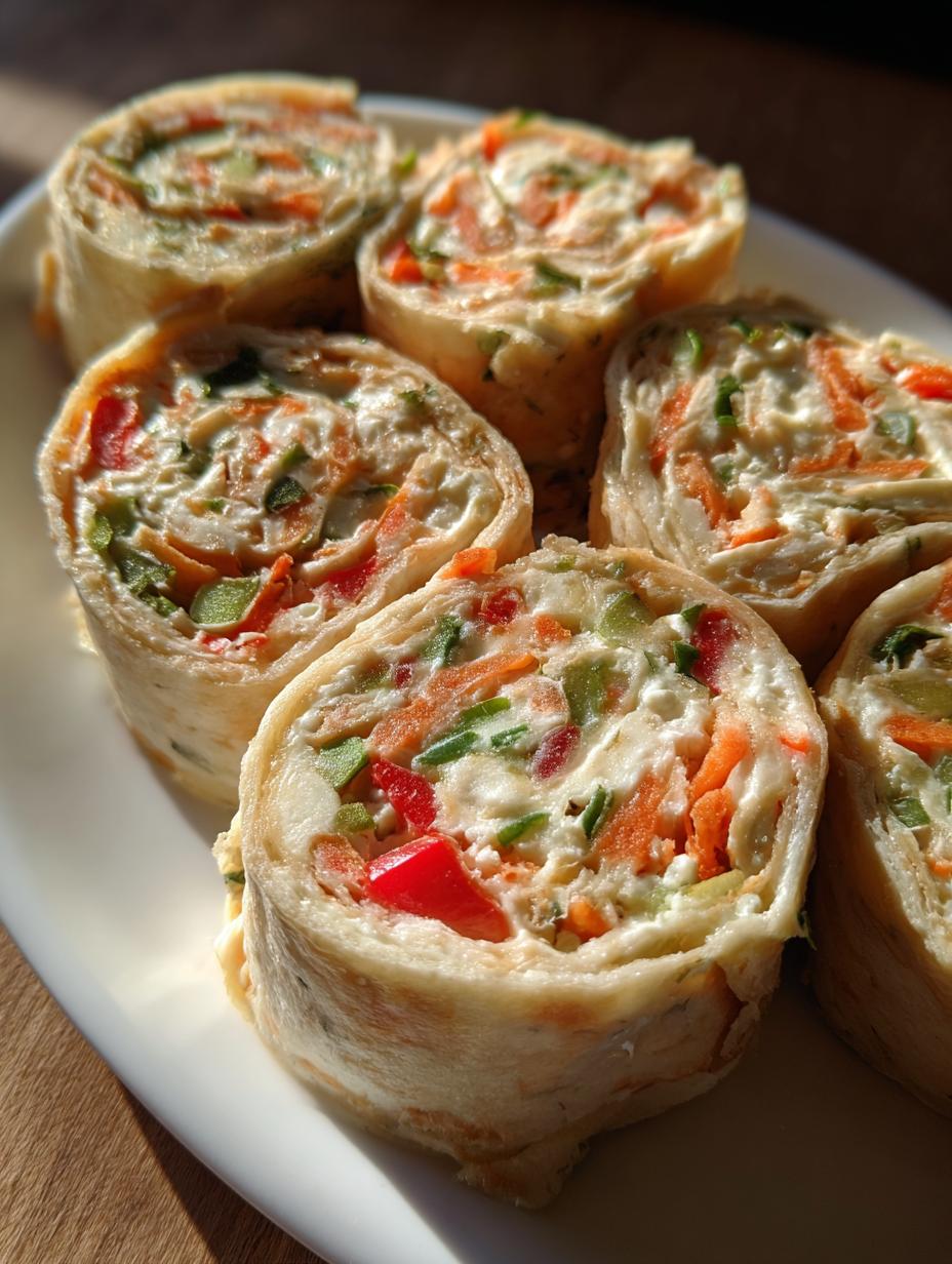 Veggie Tortilla Roll Ups - detail 1