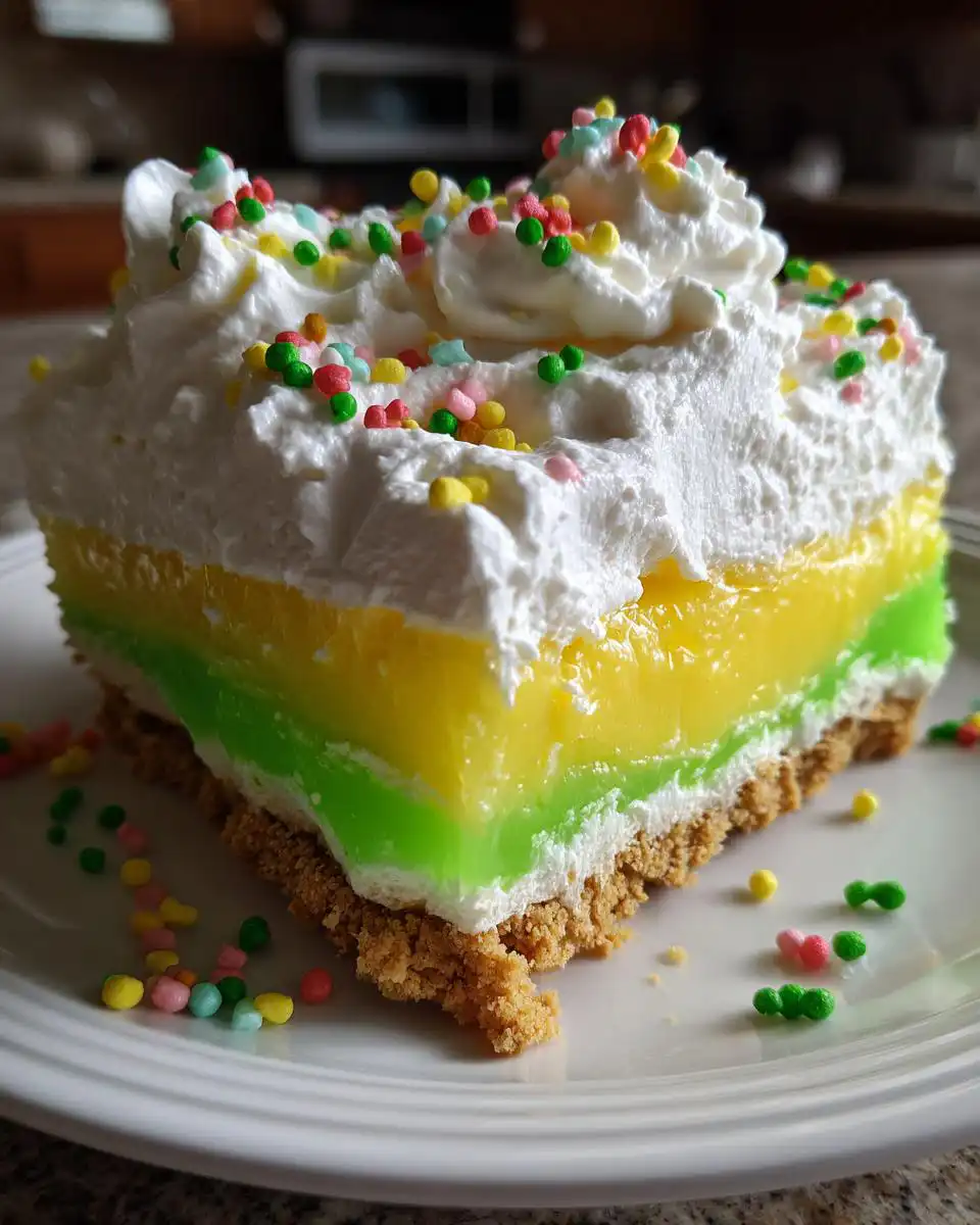 Winter No Bake Jello Pie - detail 1