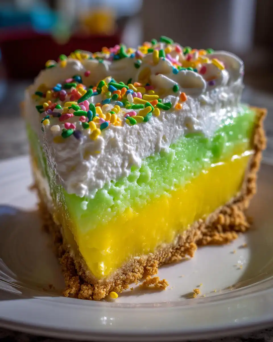Winter No Bake Jello Pie - detail 2
